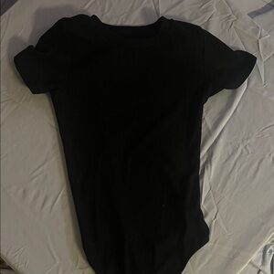 American Eagle Black Short Sleeve Bodysuit like new